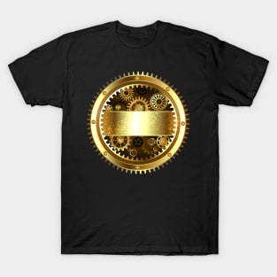 Round Mechanical Banner ( Steampunk gear ) T-Shirt